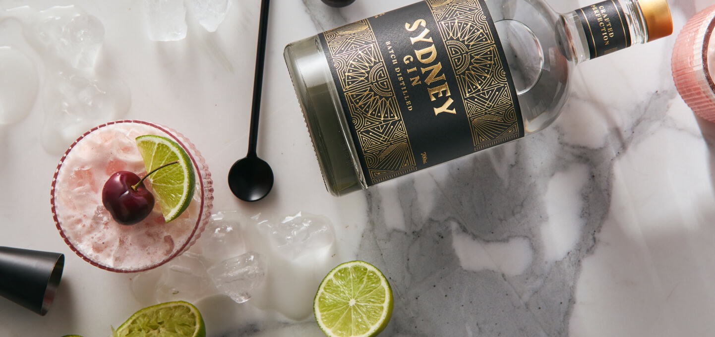 Hero cherry gin fizz
